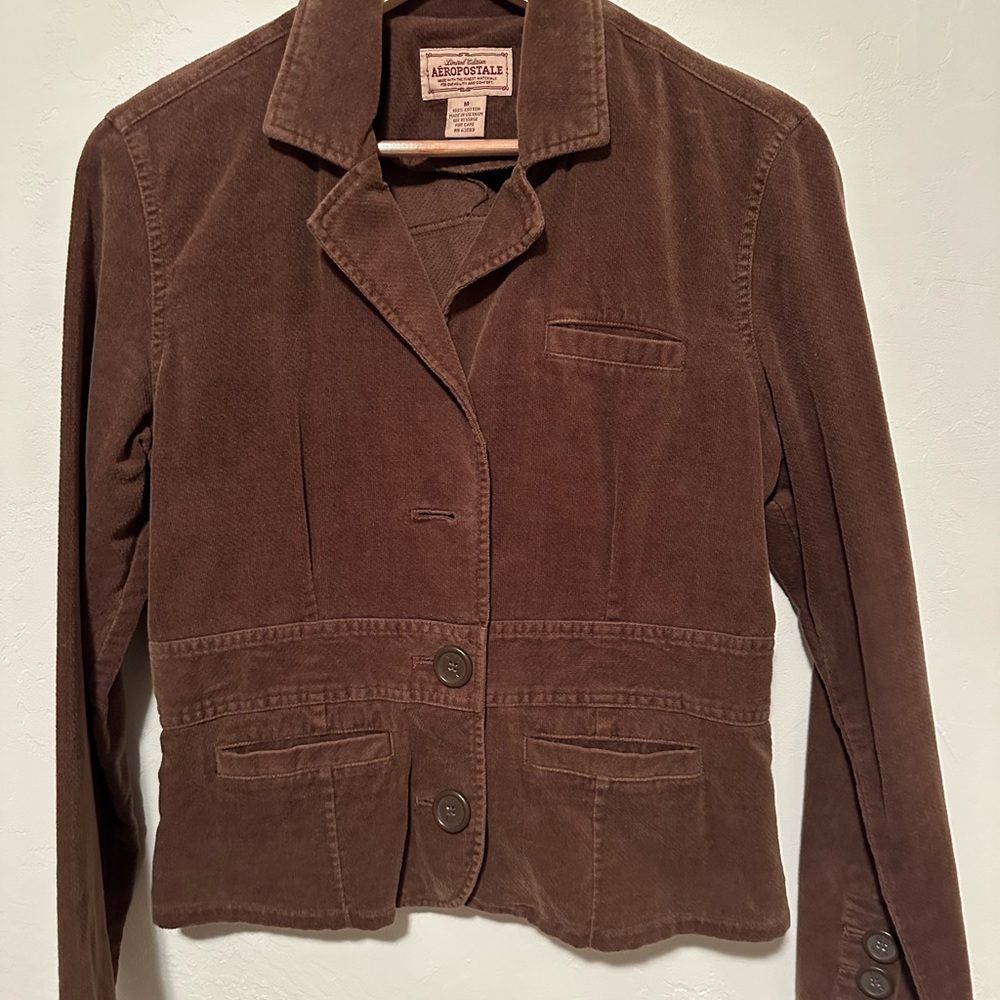 Aeropostale Women's Chocolate Brown Jacket